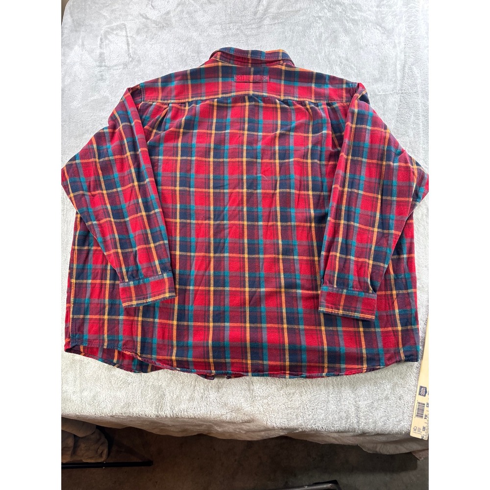 Duluth Trading Co Mens 4XL Plaid Flannel Shirt‎ Relaxed Fit Workwear Heritage - Picture 11 of 11